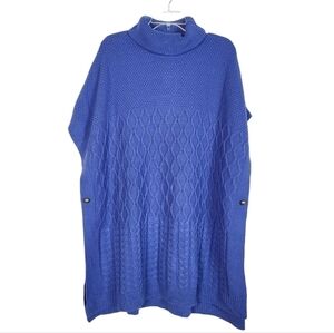 LANE BRYANT side button poncho sweater